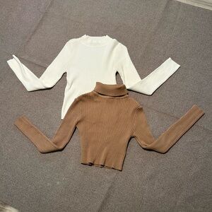 2  fitted sweaters L